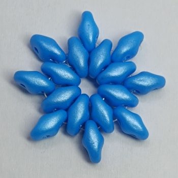 Superduo Cseh Préselt Gyöngy - Aqua - Pearl Shine