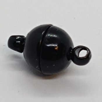 Mágneskapocs - fekete - 8 mm