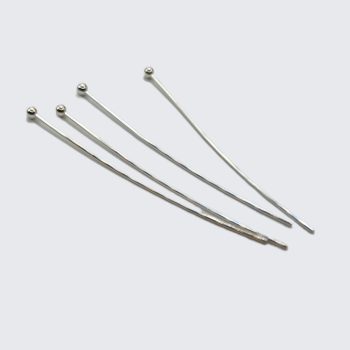 Gombos szerelőpálca - ezüst színű - 40 mm - 1 db