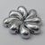 ZoliduoDuo - Bal - 5 x 8 mm - Aluminium Silver - 2 lyukú