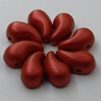 ZoliduoDuo - Bal - 5 x 8 mm - Lava Red - 2 lyukú