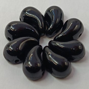 ZoliduoDuo - Bal - 5 x 8 mm - Jet - 2 lyukú