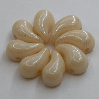   ZoliduoDuo - Jobb - 5 x 8 mm - Alabaster Champagne Luster - 2 lyukú